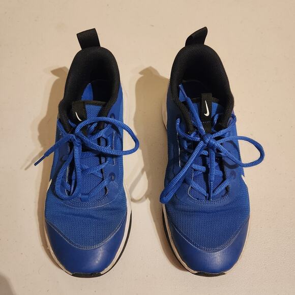 Nike Omni Kids Sz 6.5Y Multi-Court Sneakers Low Blue White Running Shoes - Picture 3 of 8